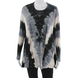 Mumu Mellow Women Bohemian Tunic Top Black Long Sleeve Size S